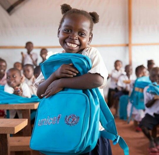A child at school with GOUCF