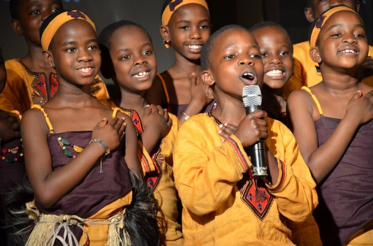 A child singing
